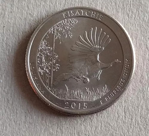 Moneda Cuarto De Dólar Parques Nacionales Año 2015 S/circ.
