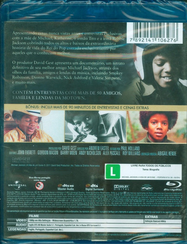 Blu-ray Michael Jackson - A Vida De Um Ícone (novo) (Usado)
