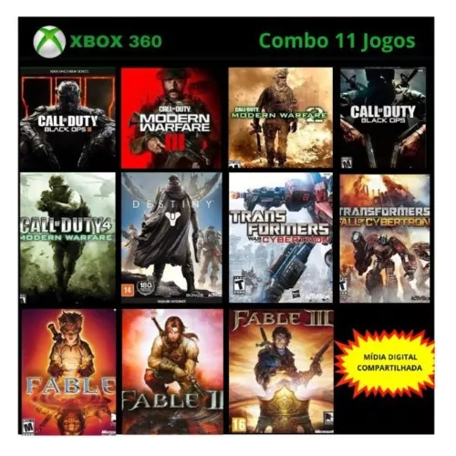 Jogos Mídia Digital Xbox360 Rgh Xbox