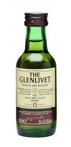 Miniatura Whisky The Glenlivet 15 Años X50cc