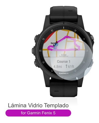 Lámina Vidrio Templado Para Smartwatch Garmin Fenix 5