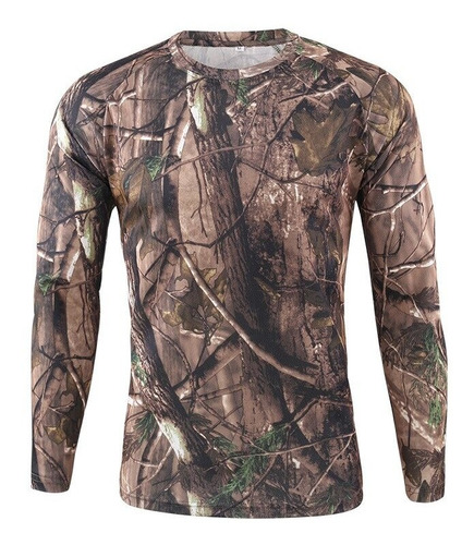 Camiseta Táctica De Secado Rápido Para Hombre, Camuflaje Mil