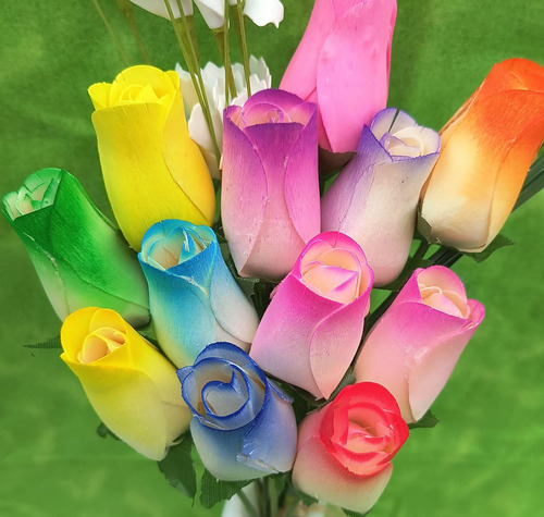 El Original Ramo De Flores De Pascua De Primavera De Rosas D