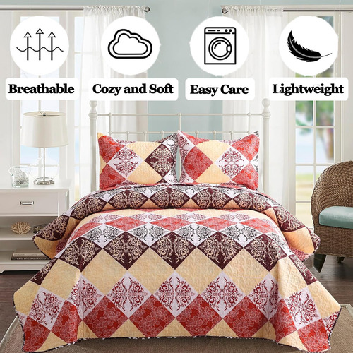 Juego De Edredones Queen-size Boho De Kindred Home - Colcha