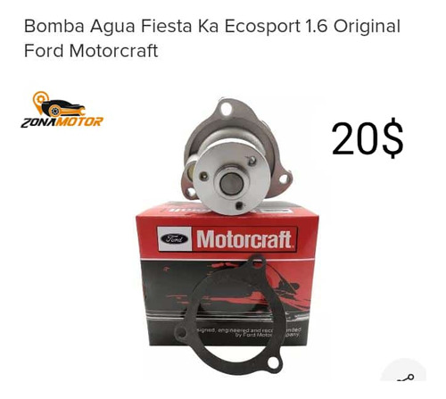 Bomba De Agua Ford Fiesta Power Max Move Ecosport 1.6