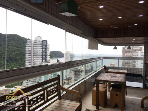 Imagem 18 de 30 de Apartamento Com 4 Dormitórios Porteira Fechada À Venda, 205 M² Por R$ 1.950.000 - Canto Do Forte - Praia Grande/sp - Ap3998