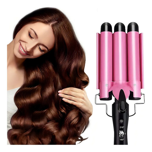 Rizador De Pelo Ondas Cerámica Con Temperatura Ajustable20mm