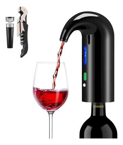 Aireador De Vino Electrico Decantador Black