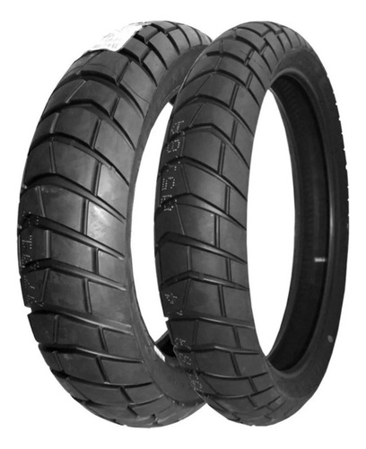 Par Pneu 120/70-17 + 150/70-17 Karoo Street Uso S/ Câmara
