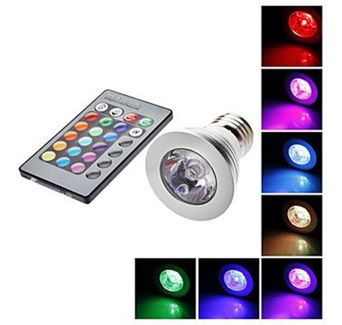 Imagen 7 de 7 de Lds3wrgb Foco Led Rgb Con Control Remoto