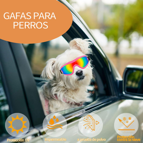 N Lentes Gafas Sol Para Perros Pequeño Protección Uv Viento