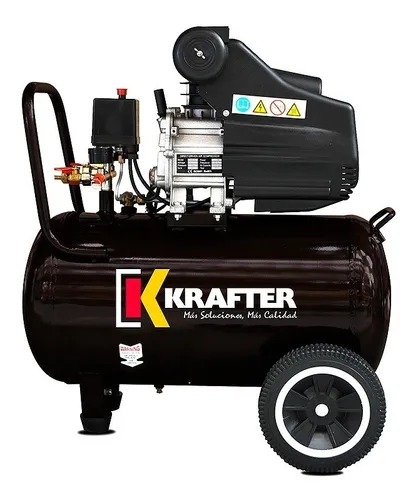 Compresor Krafter 50 Lts 2,5hp 220v 1500w 8bar /induhaus
