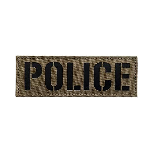 Parche De Policía Infrarrojo Ir Gancho Y Bucle (6x2 Pu...