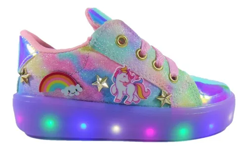 Tenis Led Unicornio Para Luz De Impacto 15 Al 21.5 G287