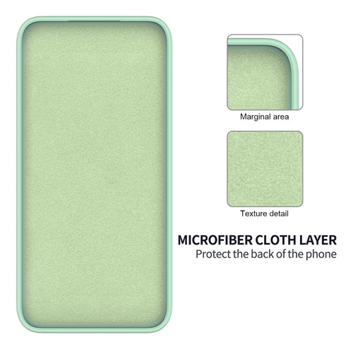 Compatible Funda De Silicona Líquida For Zte Axon 50 Lite