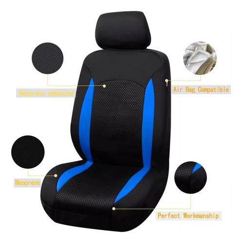 Cubre Asiento Celeste 12pzaz Tn Ssangyong