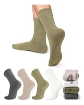 Comprar 4 Pares De Calcetines De Yoga,calcetines Antideslizantes
