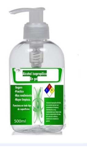 Alcohol Isopropilico En Gel 500 Ml Por 4 Unidades 