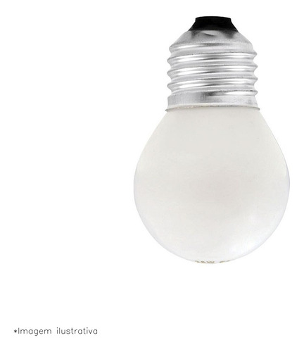 Imagem 2 de 5 de Lampada Bolinha Brasfort 15wx220v Leitosa 8491 Kit C/25