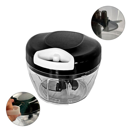 Mini trituradora de alimentos, extractor manual de cuerdas