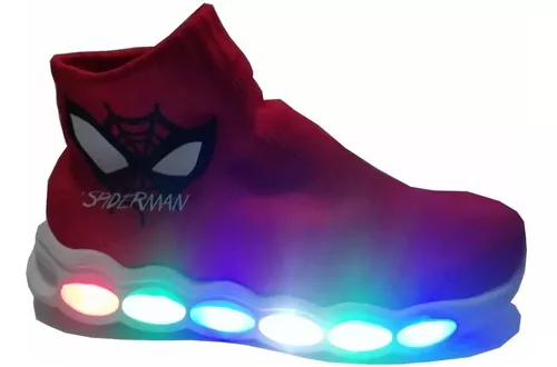 Zapatillas Niño Spiderman Textil Led