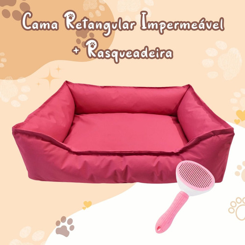 Cama Pet Gg Premium Lavável Antifriagem Com Manta E Tapete