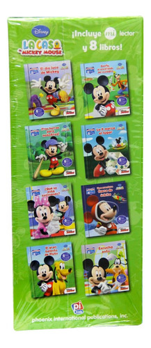 Lector Magico Y Biblioteca De 8 Libros - Casa Mickey Mouse