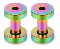 Comprar Zarcillos Piercing Túnel De Acero 12 Pares