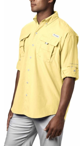 Camisa Columbia Bahama Ii Talla L Amarillo