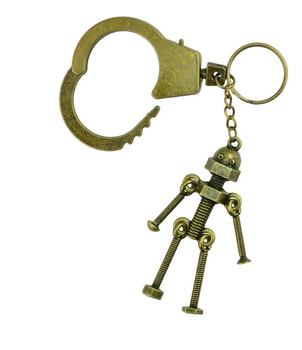 Paquete De 2-4 Llaveros Con Colgante De Robot Con Tornillo