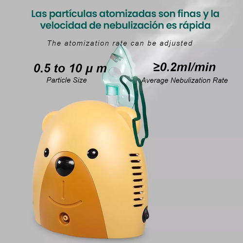 Nebulizador De Compresor Pediatrico/infantil Con Accesorios