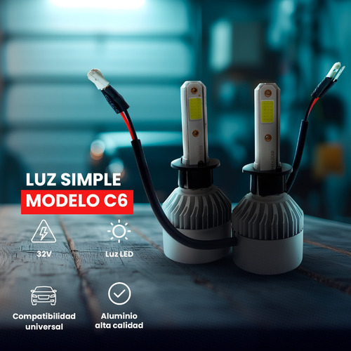 Kit Turbo Led H4 H7 36w / C6
