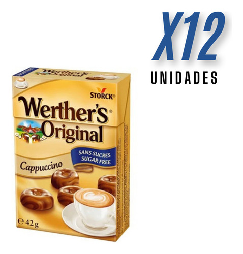 Caramelo Werthers Capuccino Sin Azucar 42gr - 12un.