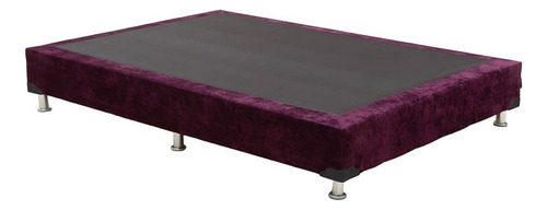 Box Matrimonial Dicasa Velvet Morado Color Violeta