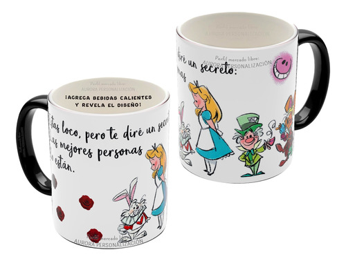 Mug Magico Alicia En País De Las Maravillas Regalo Pocillo