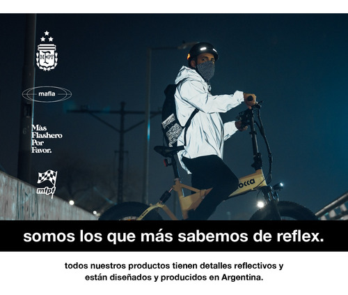 Stickers Reflectivos X6 Mi Pegatina - Más Flashero Por Favor Carbono
