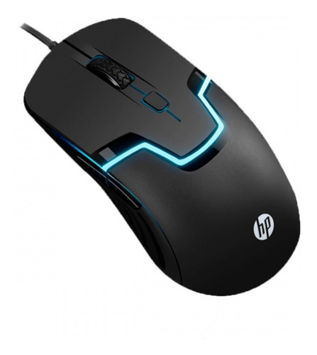 Mouse Usb Hp Gamer Luces Optico De Cable 1600 Dpi 4 Botones