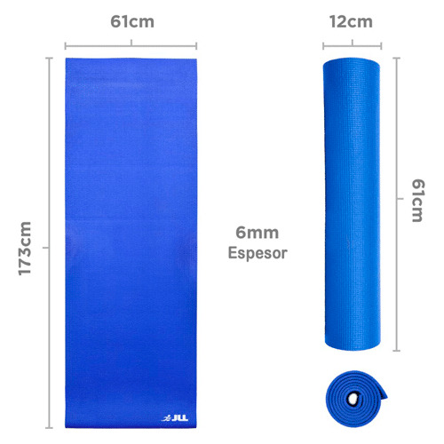 Mat De Yoga X-fit Original 1.73mts X 61cm X 6mm