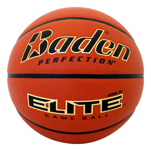 Baden Elite Indoor Game Basketball - Tamaño 6 28.5 Pulgad. Color Naranja