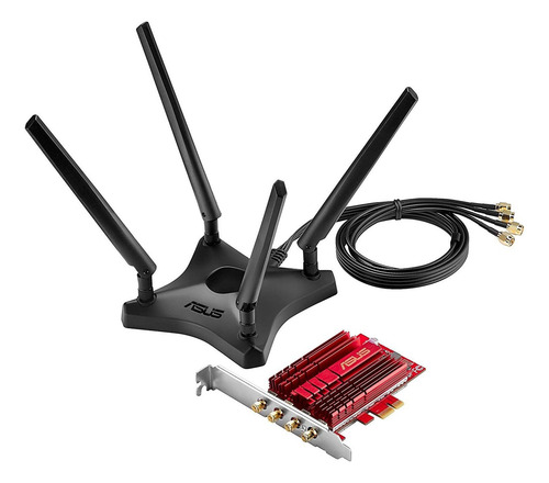 Adaptador Inalambrico Asus Pce-ac88 Ac3100 4x4 802.11ac /vc