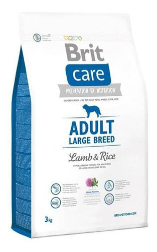 Imagen 1 de 1 de Alimento Brit Brit Care Adult para perro adulto de raza grande y gigante sabor cordero y arroz en bolsa de 3kg