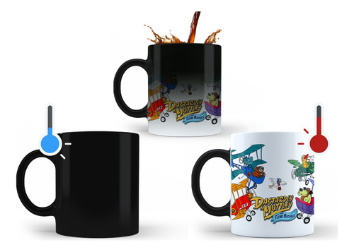 Dastardly Muttley Flying Machines Retro Taza Magica T P E