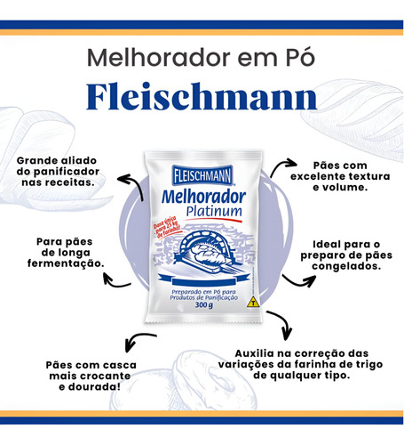 Kit 2 Melhorador De Farinha E Fermento Biológico Fleischmann