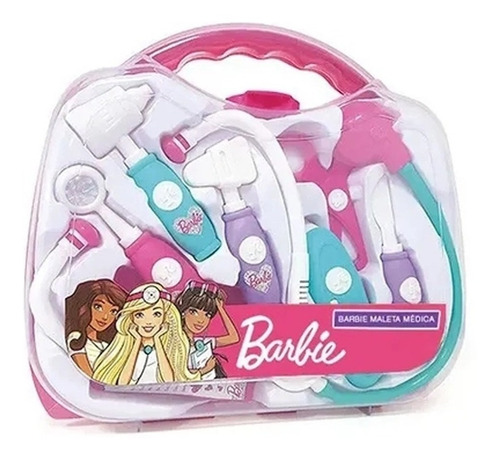 Brinquedo Maleta Médica Da Barbie C/ Itens - Fun Divirta-se 