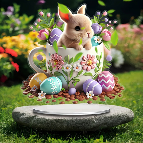 F Easter Decoration Home Desktop Decoration Rabbits Hom 2005