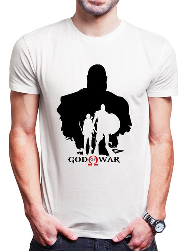 Polo Varon God Of War Silueta  (d1216 Boleto.store)