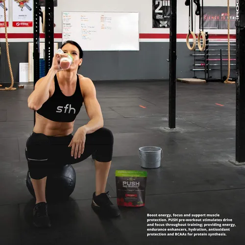 Sfh Push Pre-workout Powder (ponche De Frutas) Bcaa Para La