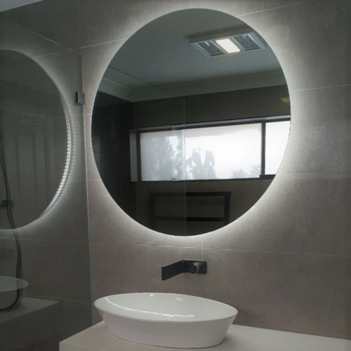 Espejo Luz Led 80 Cm Redondo Para Baño Accesorios Marco No tiene