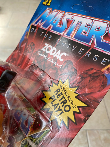 Zodac Cosmic Enforcer Motu Origins Retro Zodak Unpunch Card (Usado)