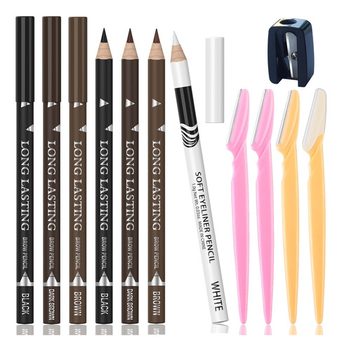 Juego De Delineador De Ojos Multicolor De 7 Piezas, Lápiz De